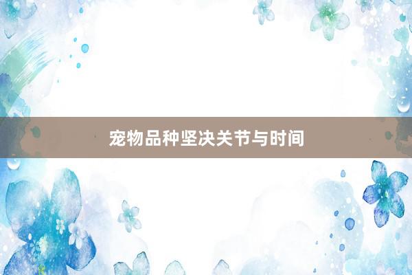 宠物品种坚决关节与时间